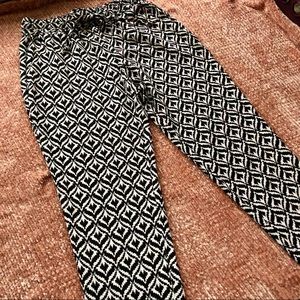 Printed Ankle Dress Pants